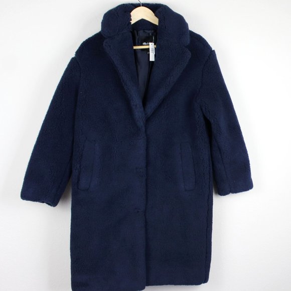NWT Madewell (Re)sourced Teddy Coat - Picture 1 of 13